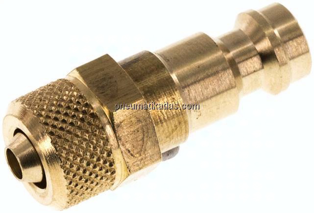 Kupplungsstecker (NW5) 6x4mm Schlauch, Messing
