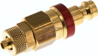 Kupplungsstecker (NW5) 6x4mm Schlauch, Messing