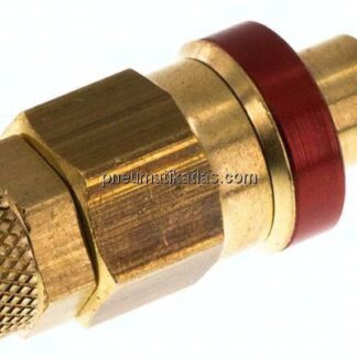 Kupplungsstecker (NW5) 6x4mm Schlauch, Messing