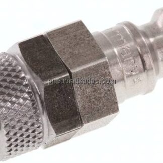 Kupplungsstecker (NW5) 6x4mm Schlauch, Edelstahl