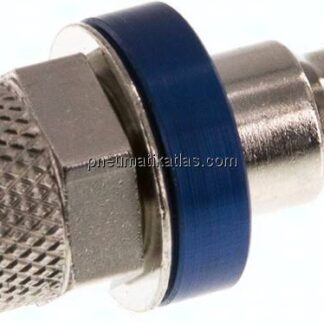 Kupplungsstecker (NW5) 6x4mm Schlauch, Messing vernickelt