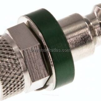 Kupplungsstecker (NW5) 6x4mm Schlauch, Messing vernickelt