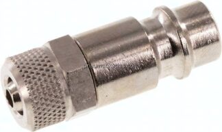 Kupplungsstecker (NW7,2) 6x4mm Schlauch, Messing vernickelt