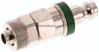 Kupplungsstecker (NW5) 8x6mm Schlauch, Messing vernickelt