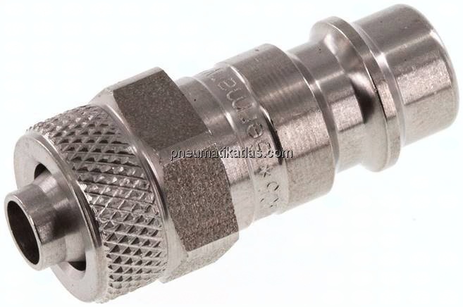Kupplungsstecker (NW7,2) 8x6mm Schlauch, Edelstahl