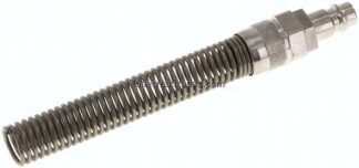 Kupplungsstecker (NW7,2) 12x9mm Schlauch m. Knickschutz