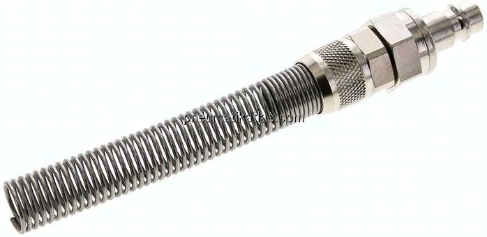 Kupplungsstecker (NW7,2) 12x9mm Schlauch m. Knickschutz