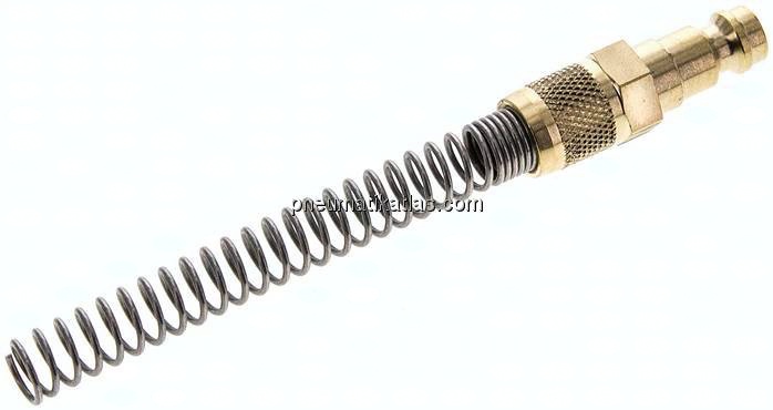 Kupplungsstecker (NW5) 6x4mm Schlauch m. Knickschutz