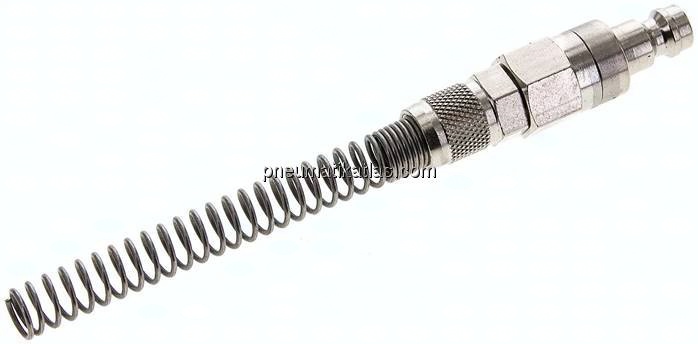 Kupplungsstecker (NW5) 6x4mm Schlauch m. Knickschutz