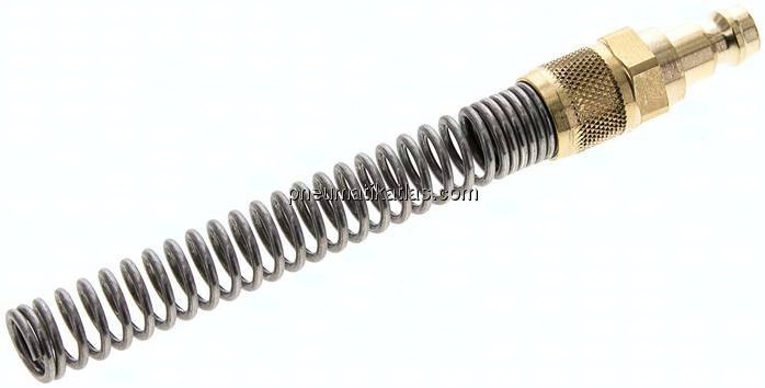Kupplungsstecker (NW5) 8x6mm Schlauch m. Knickschutz