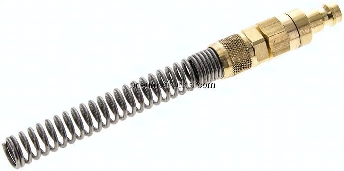 Kupplungsstecker (NW5) 8x6mm Schlauch m. Knickschutz