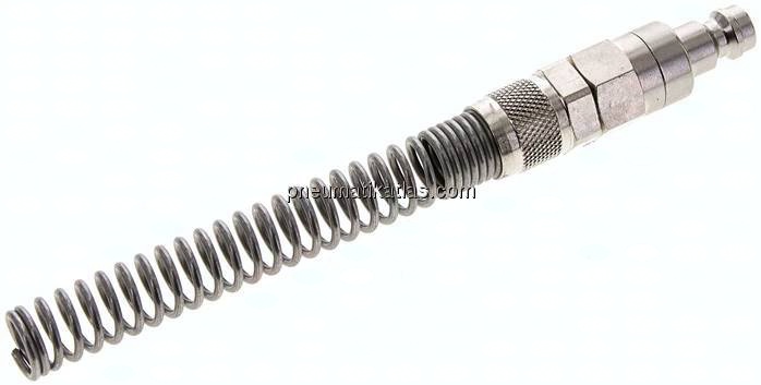 Kupplungsstecker (NW5) 8x6mm Schlauch m. Knickschutz