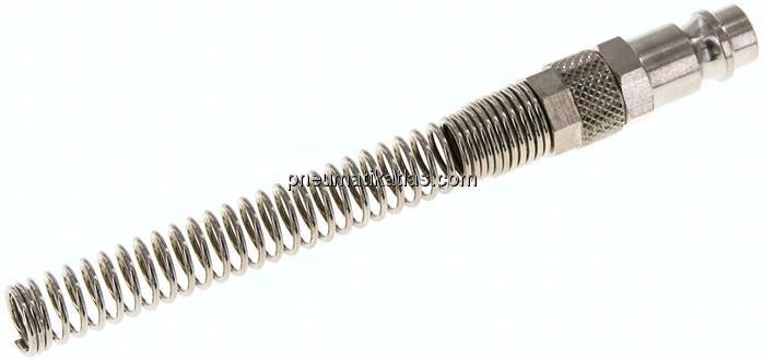 Kupplungsstecker (NW7,2) 8x6mm Schlauch m. Knickschutz