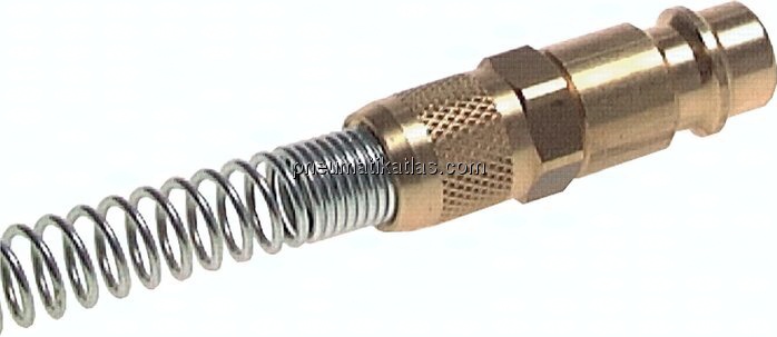 Kupplungsstecker (NW7,2) 6x4mm Schlauch m. Knickschutz