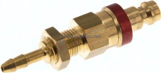Schott-Kupplungsstecker (NW5) 6x4mm Schlauch, Messing