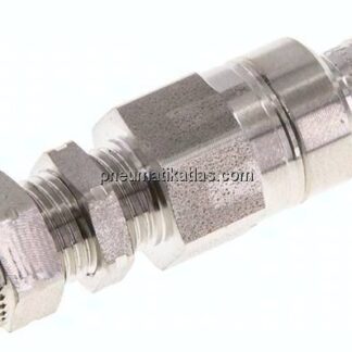 Schott-Kupplungsstecker (NW5) 6x4mm Schlauch, 1.4404