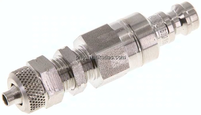 Schott-Kupplungsstecker (NW5) 6x4mm Schlauch, 1.4404