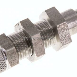 Schott-Kupplungsstecker (NW5) 6x4mm Schlauch, Edelstahl