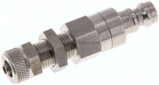 Schott-Kupplungsstecker (NW5) 6x4mm Schlauch, Edelstahl