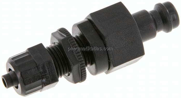 Schott-Kupplungsstecker (NW5) 6x4mm Schlauch, POM
