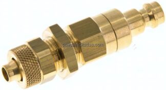 Schott-Kupplungsstecker (NW5) 8x6mm Schlauch, Messing