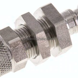 Schott-Kupplungsstecker (NW5) 8x6mm Schlauch, Edelstahl