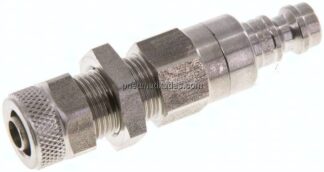 Schott-Kupplungsstecker (NW5) 8x6mm Schlauch, Edelstahl