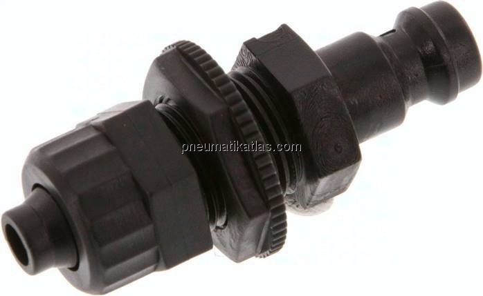 Schott-Kupplungsstecker (NW5) 8x6mm Schlauch, POM