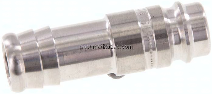 Kupplungsstecker (NW10) 13 (1/2")mm Schlauch, 1.4404