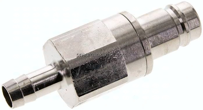 Kupplungsstecker (NW15) 13 (1/2")mm Schlauch, Messing vernickelt