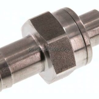 Kupplungsstecker (NW7,2) 13 (1/2")mm Schlauch, Edelstahl