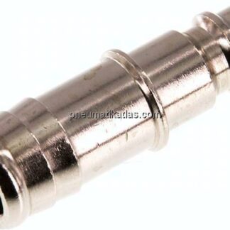 Kupplungsstecker (NW7,2) 13 (1/2")mm Schlauch, Messing vernickelt