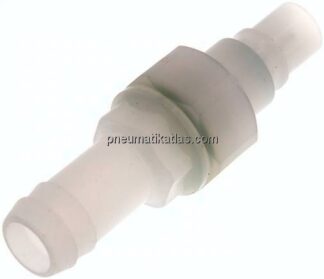 Kupplungsstecker (NW7,2) 13 (1/2") mm Schlauch, PVDF absperrend