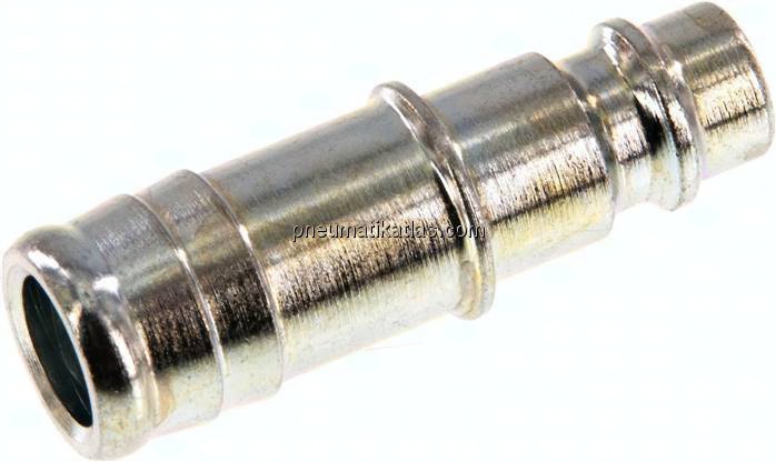 Kupplungsstecker (NW7,2) 13 (1/2")mm Schlauch, Stahl gehärtet & verzinkt