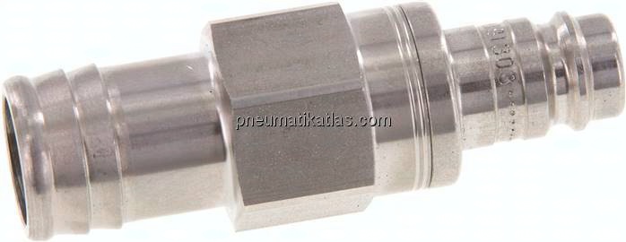 Kupplungsstecker (NW10) 19 (3/4")mm Schlauch, Edelstahl