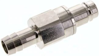 Kupplungsstecker (NW15) 19 (3/4")mm Schlauch, Messing vernickelt