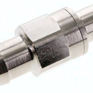 Kupplungsstecker (NW15) 25 (1")mm Schlauch, Messing vernickelt