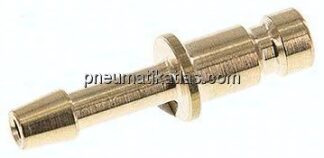 Kupplungsstecker (NW2,7) 3mm Schlauch, Messing