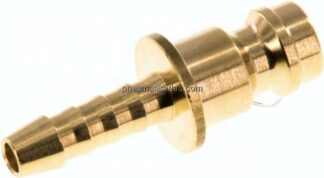 Kupplungsstecker (NW5) 4mm Schlauch, Messing