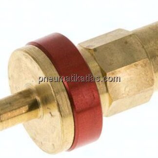 Kupplungsstecker (NW5) 4mm Schlauch, rot, Achteck SW10