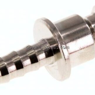 Kupplungsstecker (NW5) 4mm Schlauch, Messing vernickelt