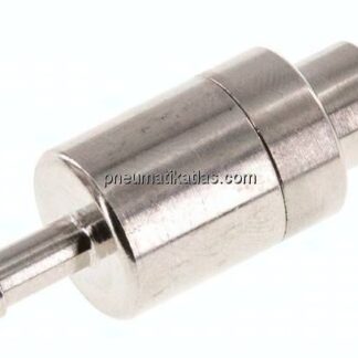 Kupplungsstecker (NW5) 4mm Schlauch, Messing vernickelt