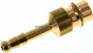 Kupplungsstecker (NW7,2) 4mm Schlauch, Messing