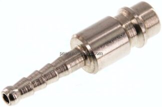 Kupplungsstecker (NW7,2) 4mm Schlauch, Stahl gehärtet & verzinkt