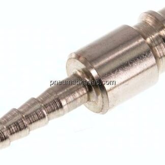 Kupplungsstecker (NW7,2) 4mm Schlauch, Stahl gehärtet & verzinkt