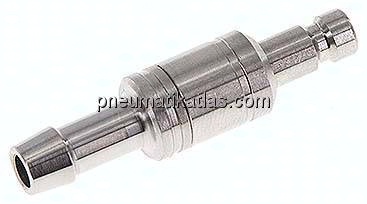 Kupplungsstecker (NW2,7) 5mm Schlauch, 1.4404