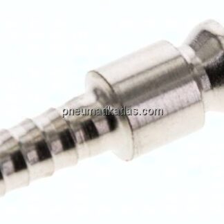 Kupplungsstecker (ARO/ORION) 6 (1/4")mm Schlauch, Stahl gehärtet & vernickelt