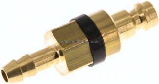 Kupplungsstecker (NW5) 6 (1/4")mm Schlauch, Messing