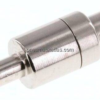 Kupplungsstecker (NW5) 6 (1/4")mm Schlauch, Messing vernickelt