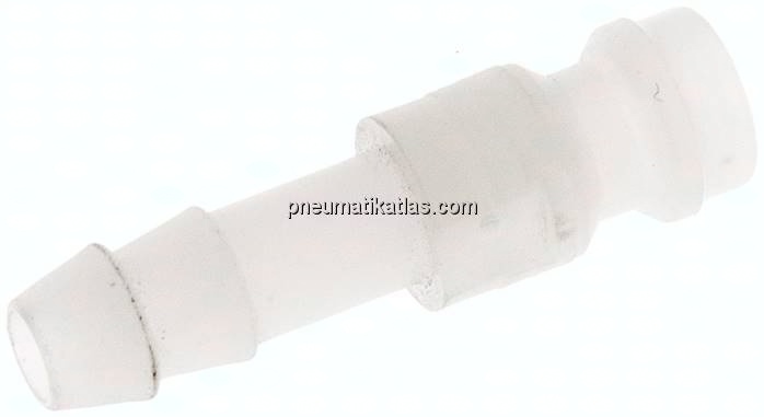 Kupplungsstecker (NW5) 6 (1/4")mm Schlauch, PVDF